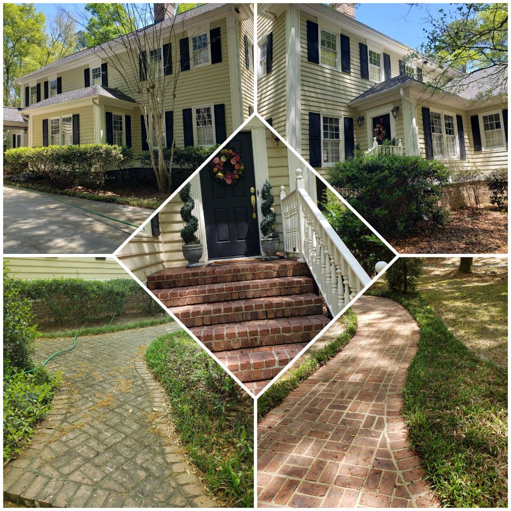 House Wash and Sidewalks Cleaned in Simpsonville, SC